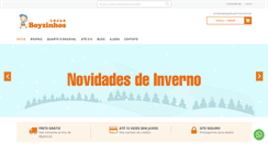 Desktop Screenshot of lojasboyzinhos.com.br