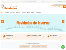Tablet Screenshot of lojasboyzinhos.com.br